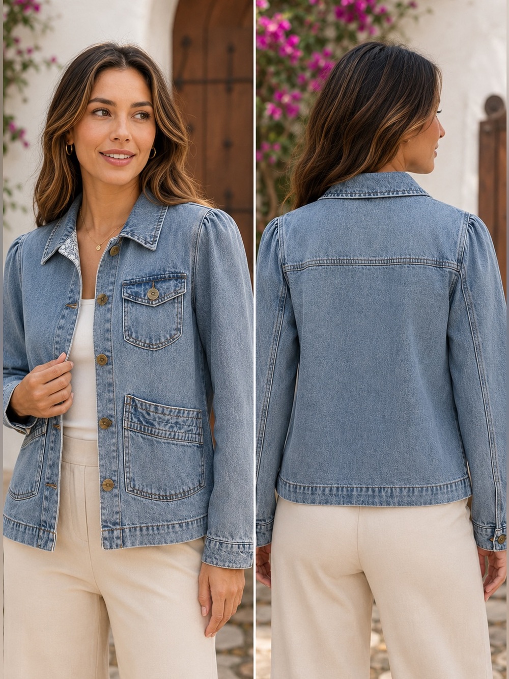 🌙✨🏷️ Curvé Appeal Denim Jacket – Size S/P